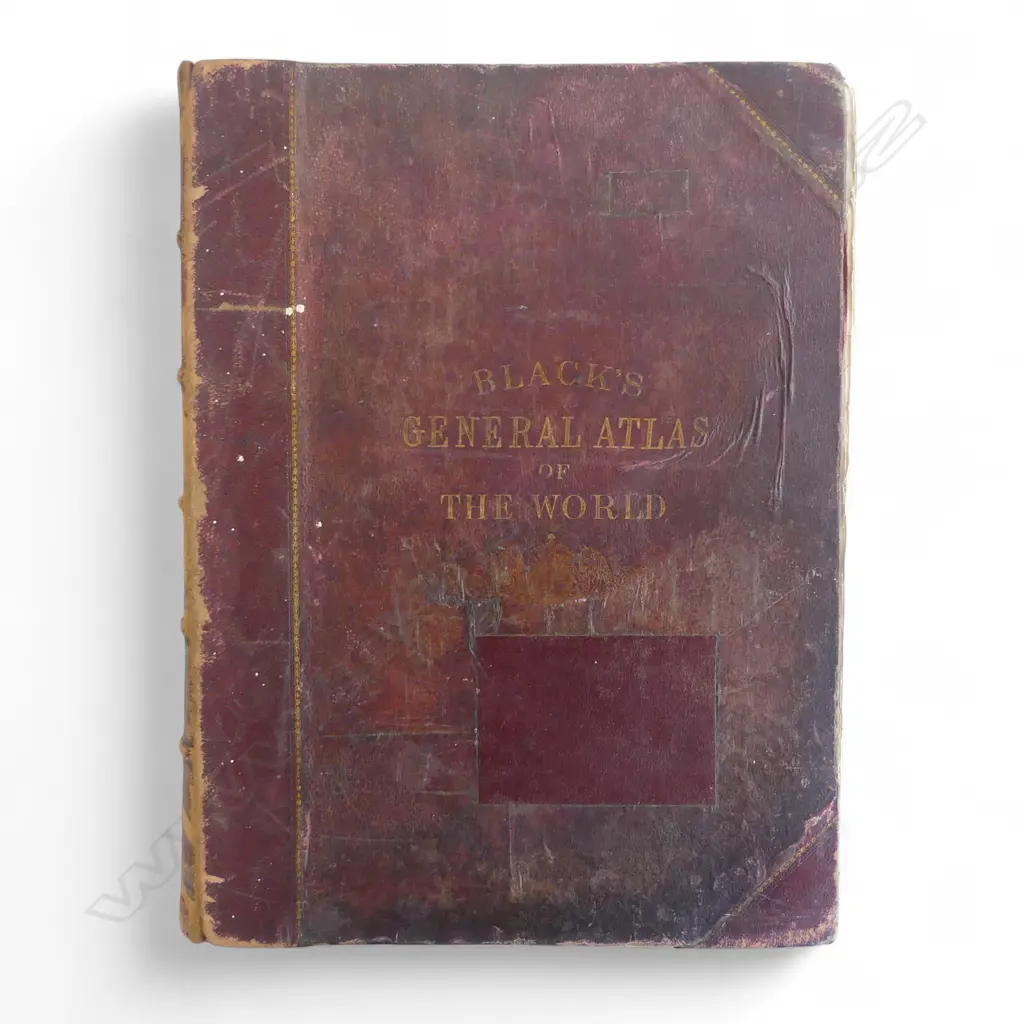 BLACK'S GENERAL ATLAS OF THE WORLD antique book condition commensurate of age Image 1++