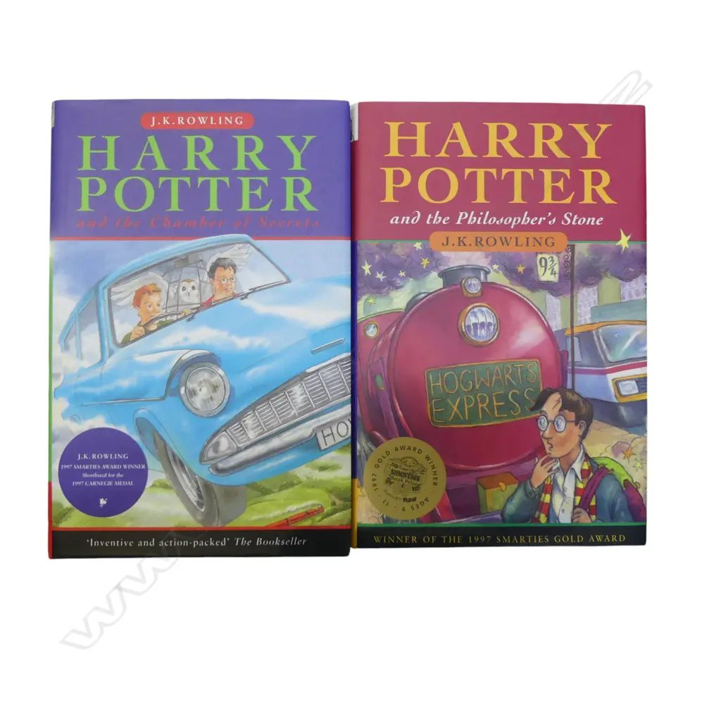 PR HARRY POTTER FIRST ED./PRINT AUS, 'THE PHILOSOPHER'S STONE' & 'CHAMBERS of SECRETS' Image 1++
