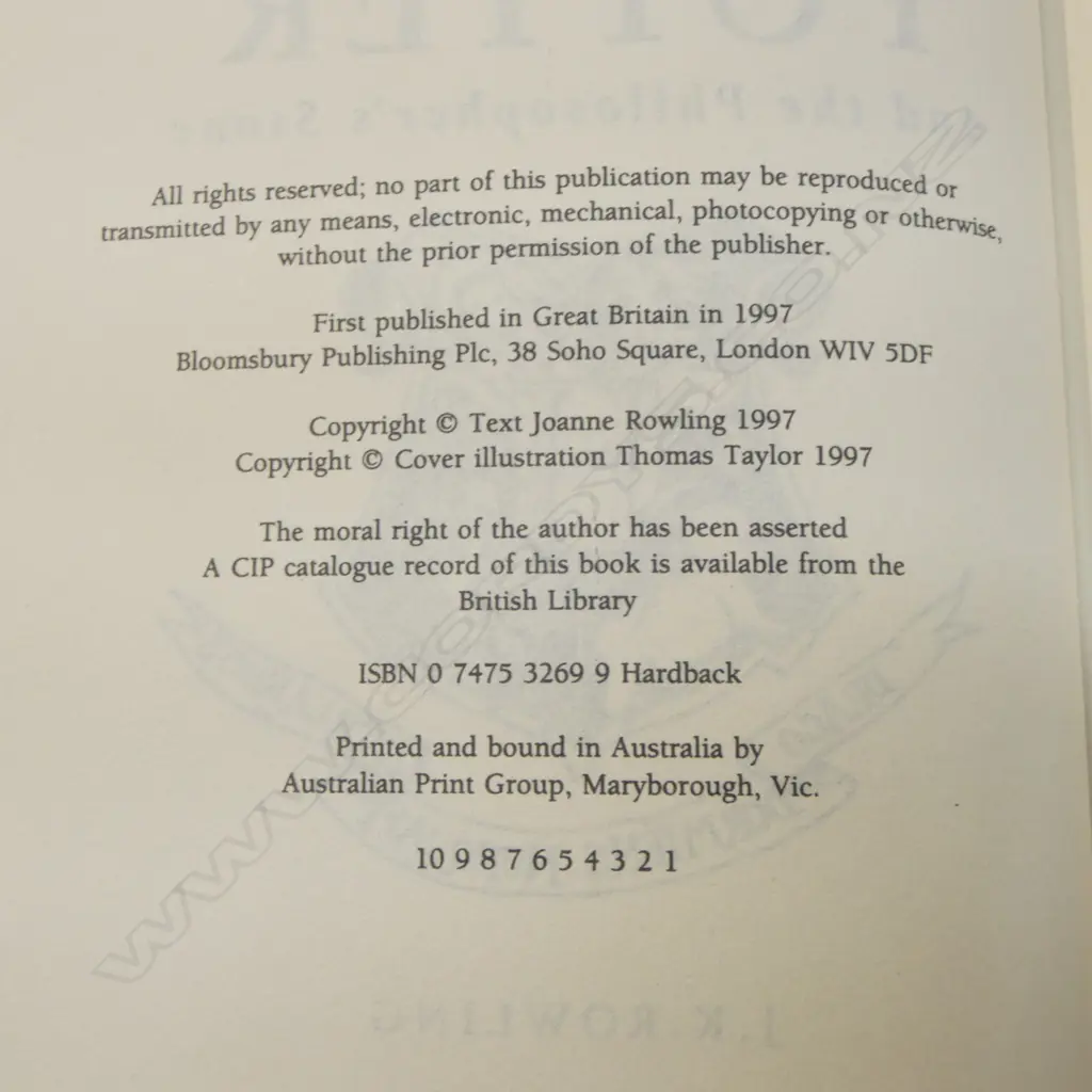 PR HARRY POTTER FIRST ED./PRINT AUS, 'THE PHILOSOPHER'S STONE' & 'CHAMBERS of SECRETS' Image 1++