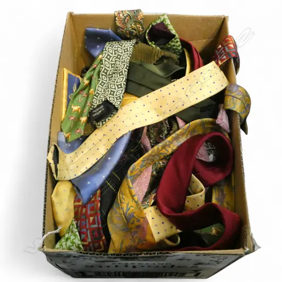 ASST. DESIGNER TIES; HARRODS, DUNHILL, LIBERTY, YSL, DIOR, GIVENCHY ETC