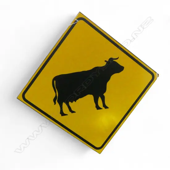  REFLECTIVE AA ROAD WARNING SIGN 610x605mm