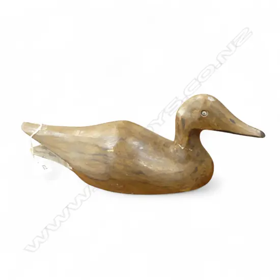 CARVED WOOD DUCK DECOY L380MM repair