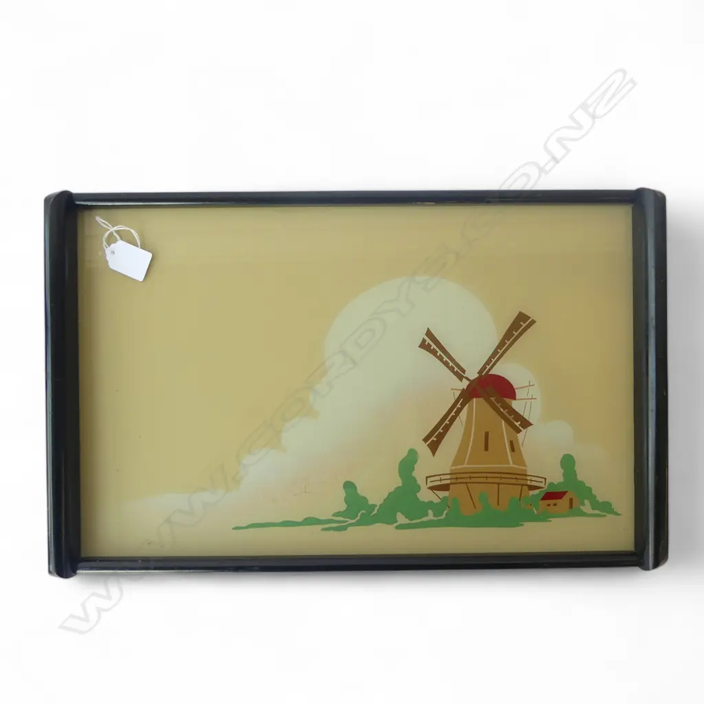 ART DECO TRAY, WINDMILL DESIGN 305x490mm Image 1++