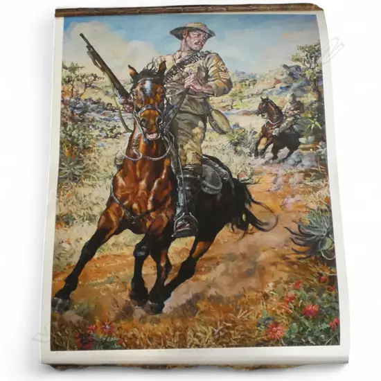 MATT GAULDIE (NZ b.1976) 'FARRIER MAJOR WILLIAM HARDHAM' PRINT 5/50 600x450mm  