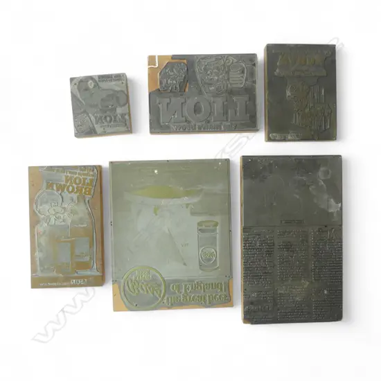 SIX LION BREWERY PRINTERS BLOCKS 220x180mm