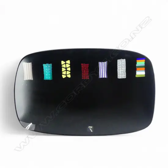 BLACK MURANO GLASS BOWL 245x390mm