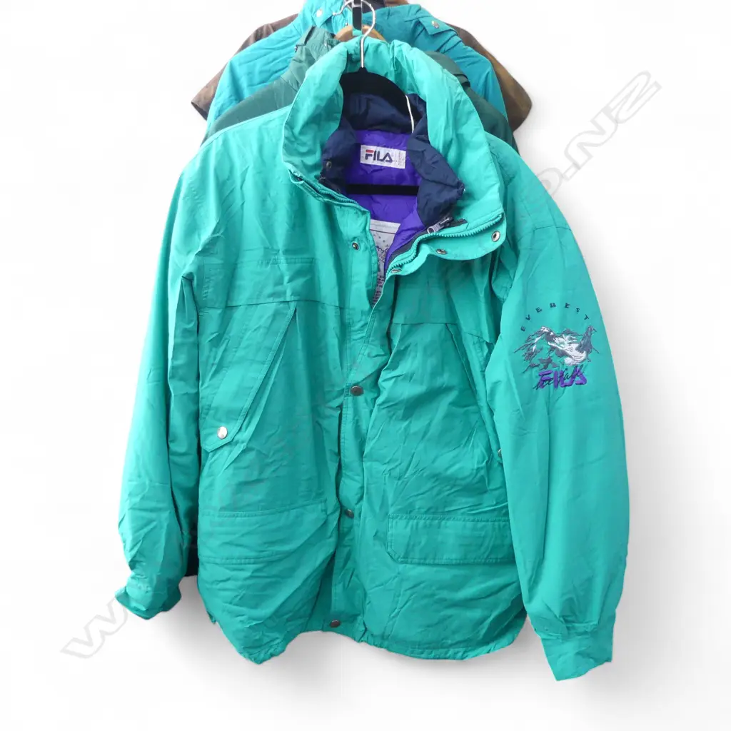 FILA BRAND LT. GREEN 'EVEREST' JACKET w REMOVABLE INSULATION LINING, SIZE US40 Image 1++