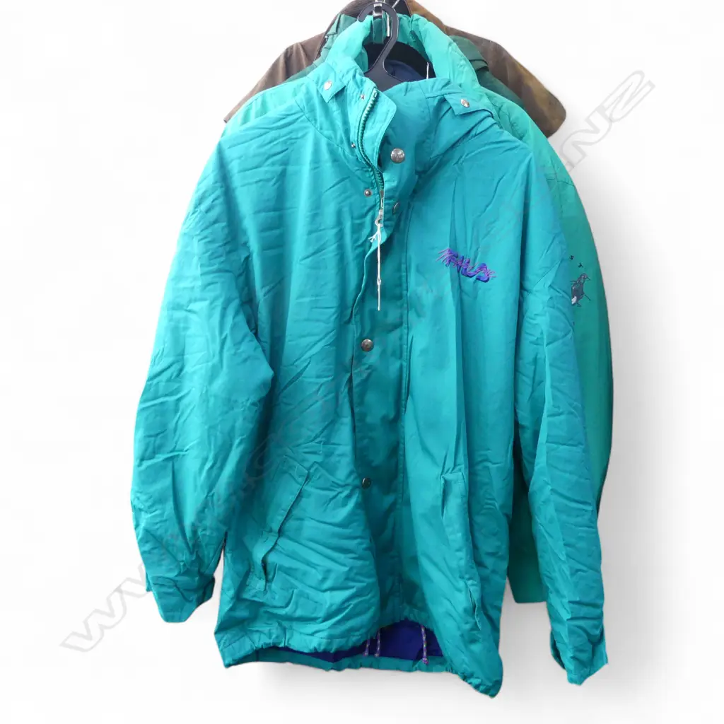 FILA BRAND GREEN JACKET w REMOVABLE FLEECE LINING, SIZE US40 Image 1++