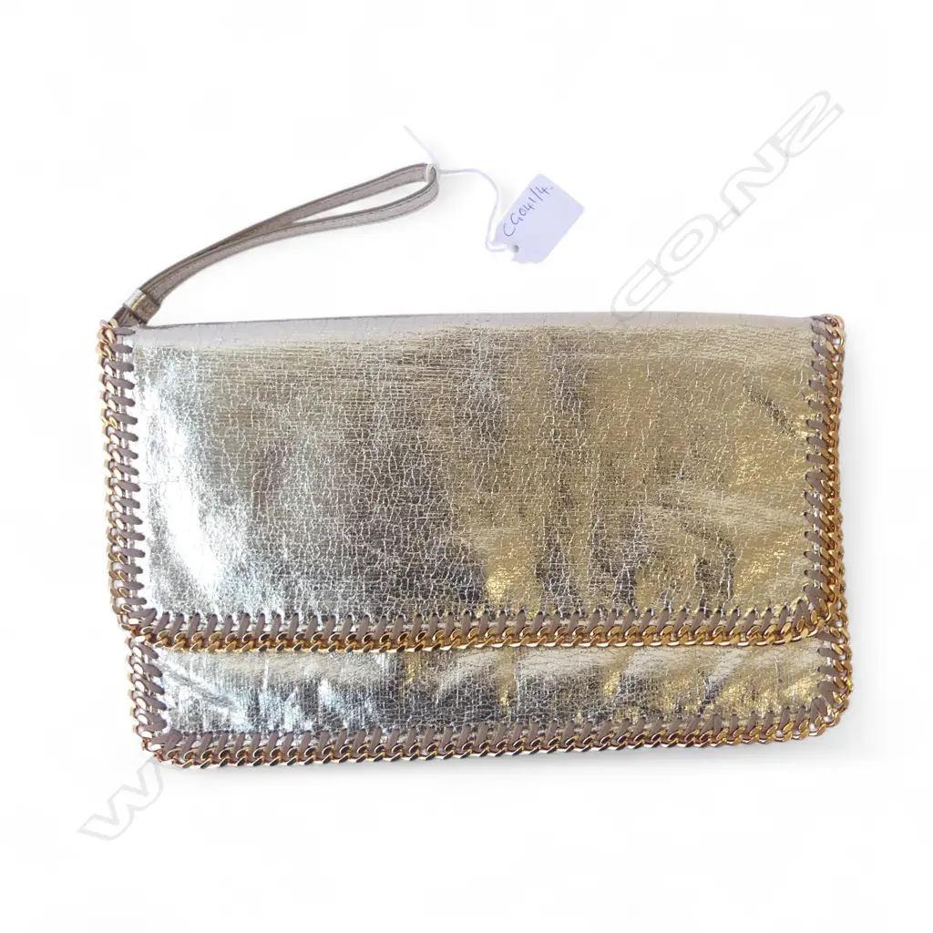 STELLA MCCARTNEY GOLD EVENING BAG W.285mm Image 1++