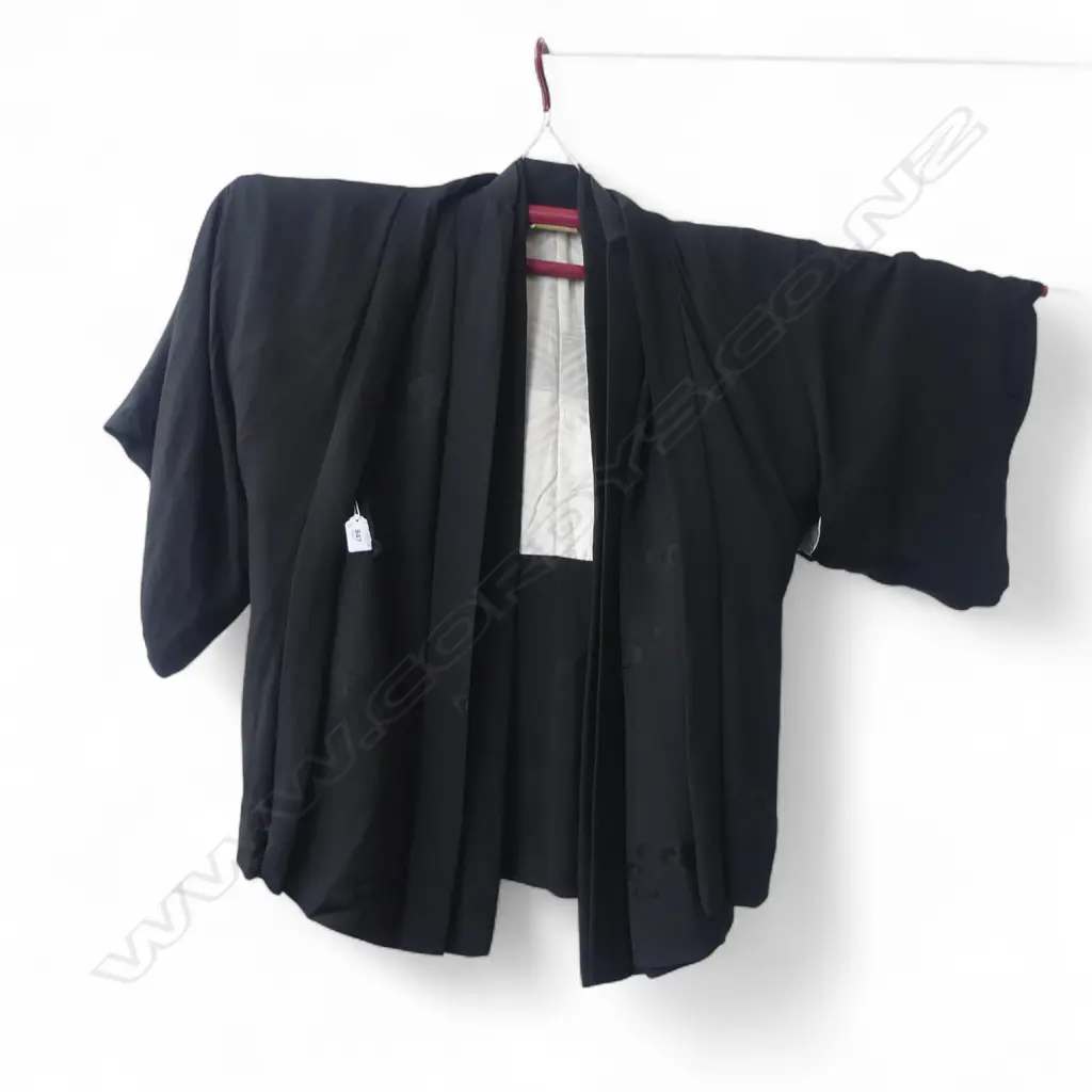 3 BLACK HALF LENGTH KIMONO JACKETS (about 750mm shoulder to base) Image 1++