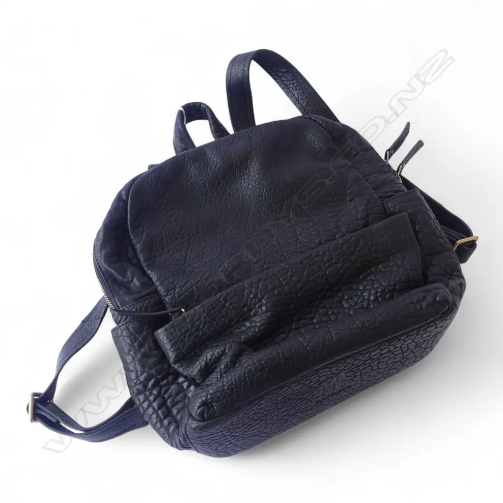 STATUS ANXIETY BLACK LEATHER BAG W.375mm Image 1++