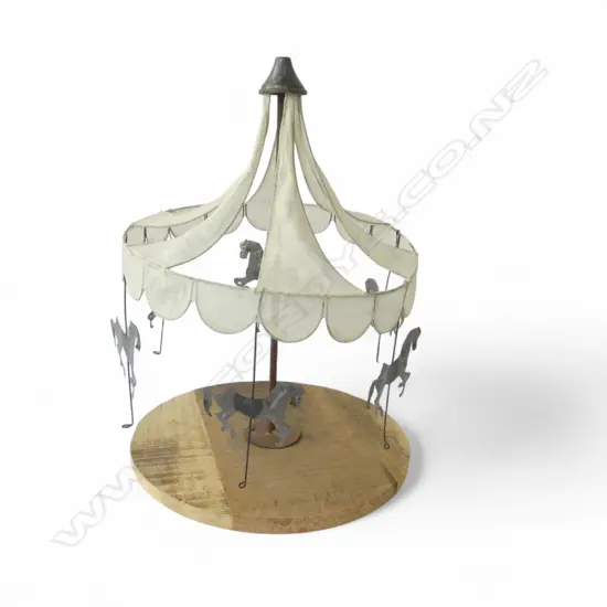 VINTAGE TOY CAROUSEL H.540mm