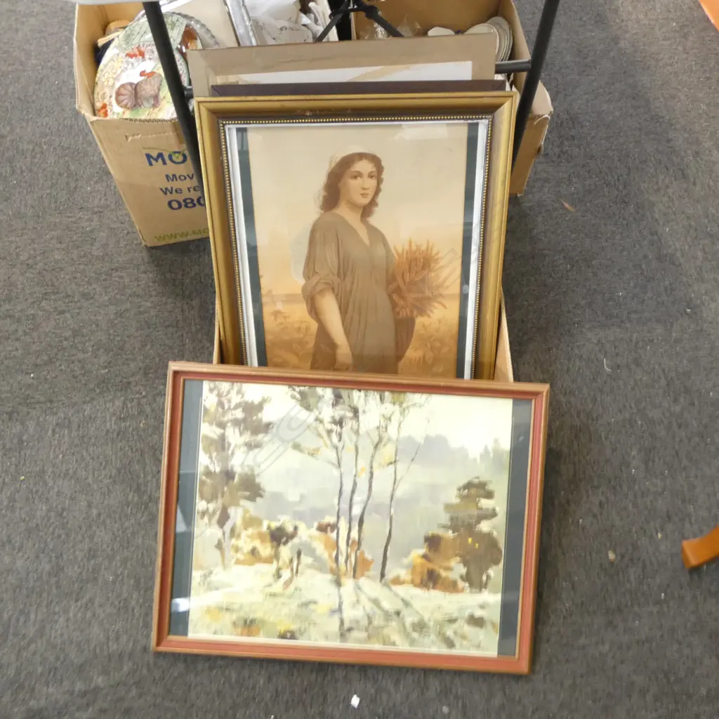 Peter McIntyre print 'Misty Morning King Country' Ed.1000 (detailed verso) + 7 other FRAMED PRINTS Image 1++