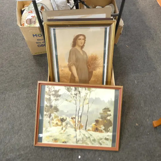 Peter McIntyre print 'Misty Morning King Country' Ed.1000 (detailed verso) + 7 other FRAMED PRINTS