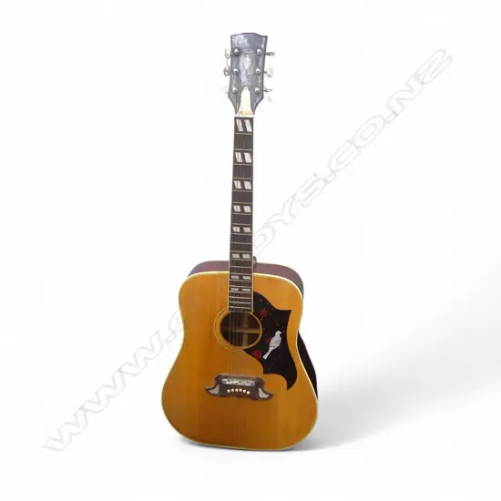 VINTAGE ACOUSTIC GUITAR mop inlay & turtle shell pick guard