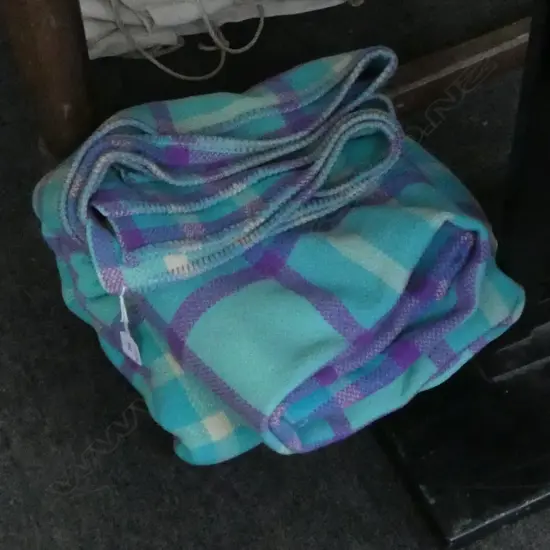NZ BLUE WOOL BLANKET