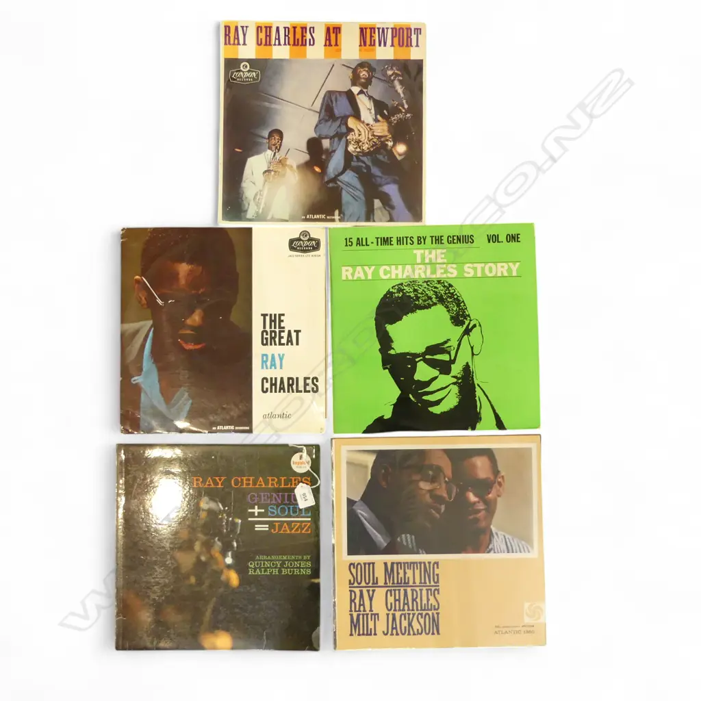 5 RAY CHARLES LPs Provenance: Ex Collection Wellington Choy Image 1++
