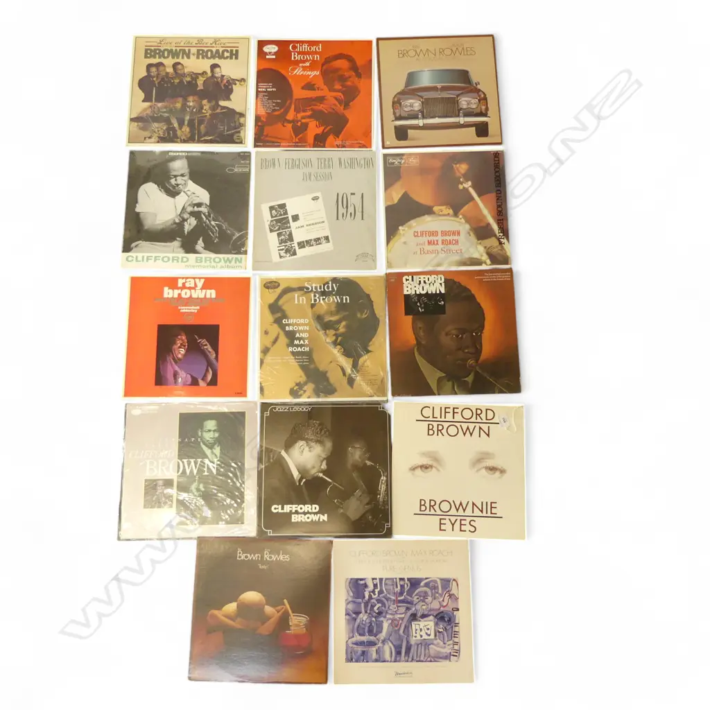 ASST. JAZZ LPs; CLIFFORD BROWN, MAX ROACH, JIMMY ROWLES, etc Provenance: Ex Collection Wellington Choy Image 1++
