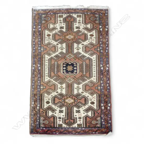 HAND KNOTTED WOOL PILE RUG 1300x810mm