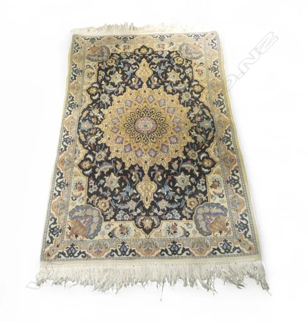 HAND KNOTTED WOOL PILE RUG 1280x880mm Image 1++