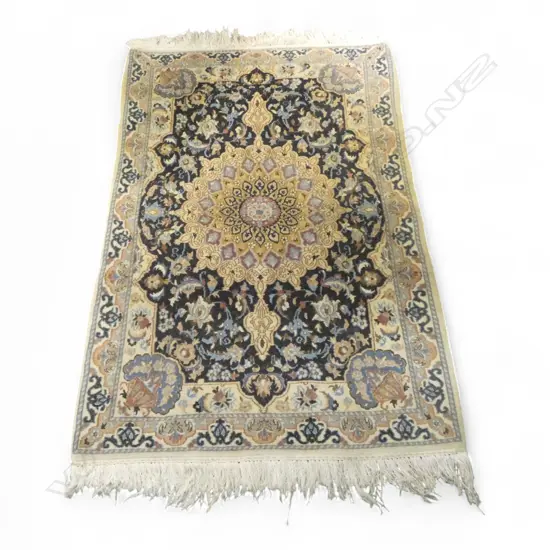 HAND KNOTTED WOOL PILE RUG 1280x880mm