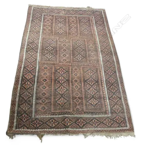 HAND KNOTTED ALL WOOL RUG 1950x1300mm