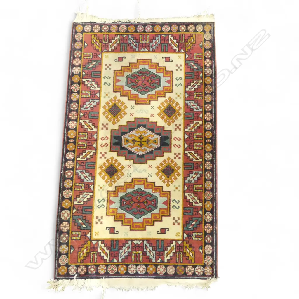 HAND KNOTTED WOOL PILE RUG 1350x800mm Image 1++