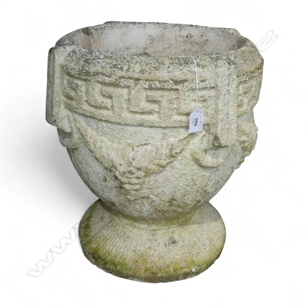 CONCRETE GARDEN POT H.415mm, 400mm dia Image 1++