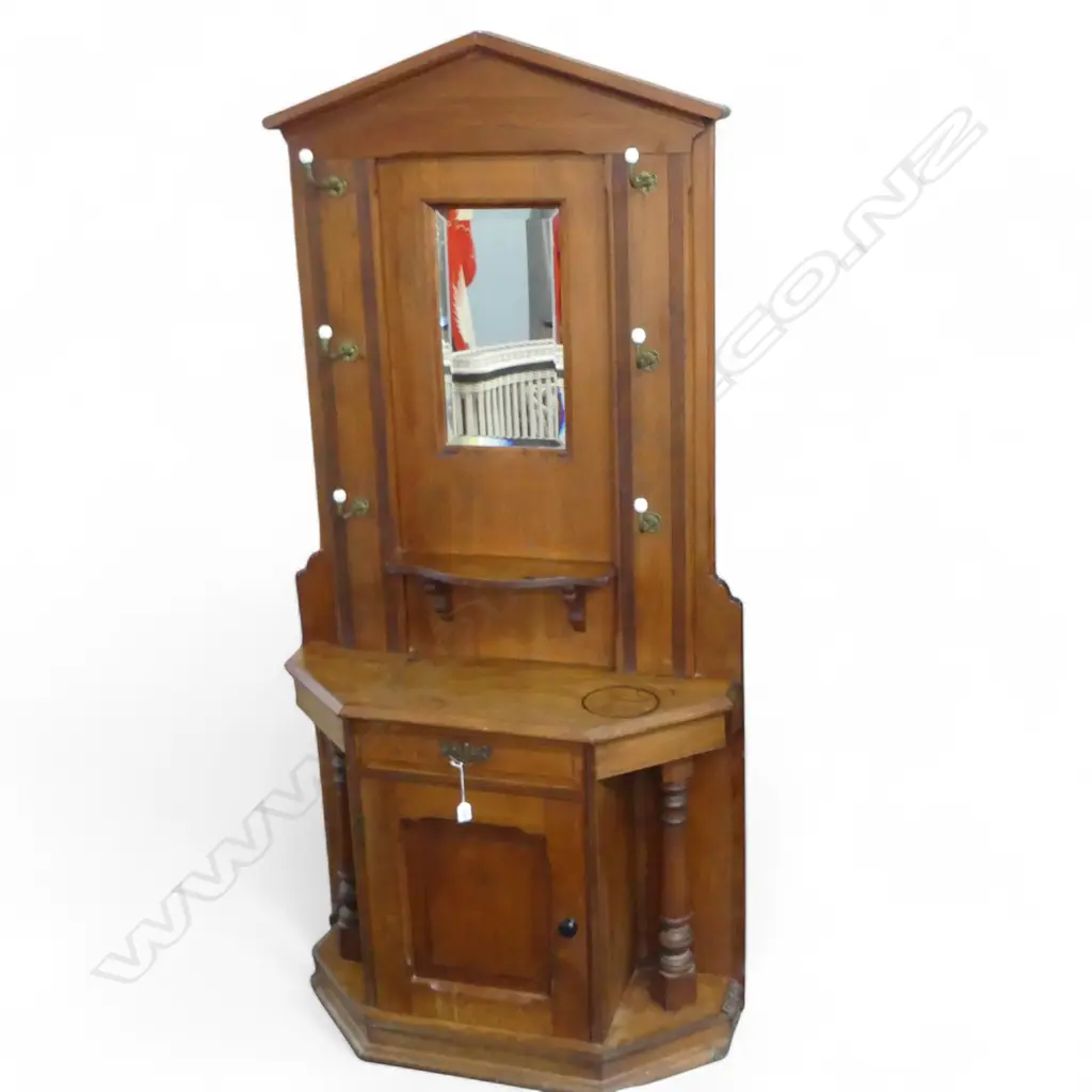 EDWARDIAN HALL STAND 920x320x1930mm Image 1++