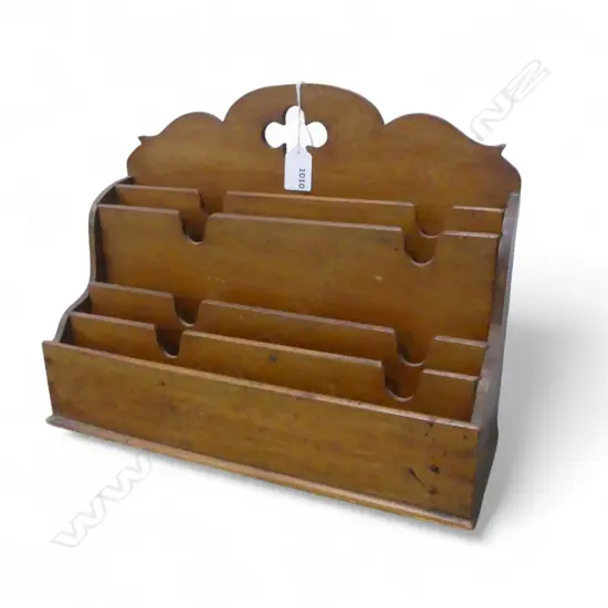 VINTAGE WOODEN LETTER RACK W.365mm