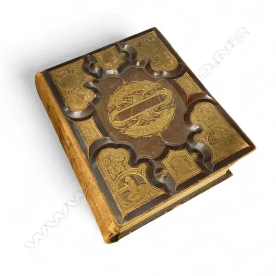 ANTIQUE HOLY BIBLE (1889) H.310mm
