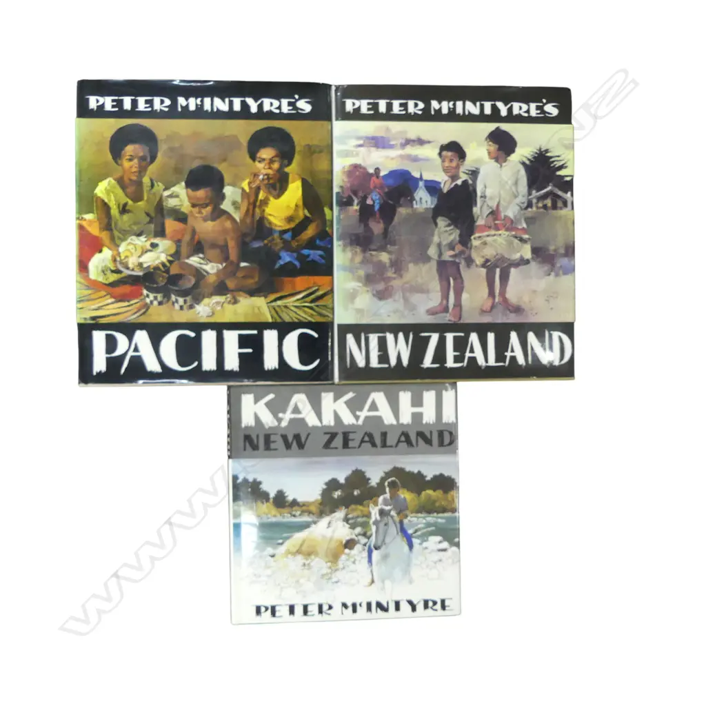 3 PETER MCINTYRE ART REFERENCE BOOKS, ONE AUTOGRAPHED Image 1++