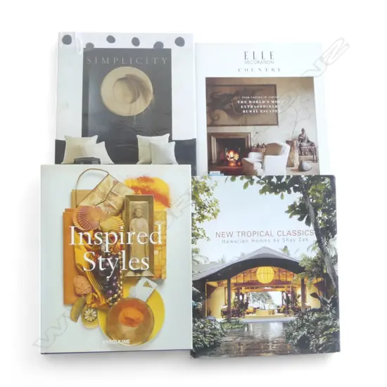 4 INTERIOR DESIGN BOOKS