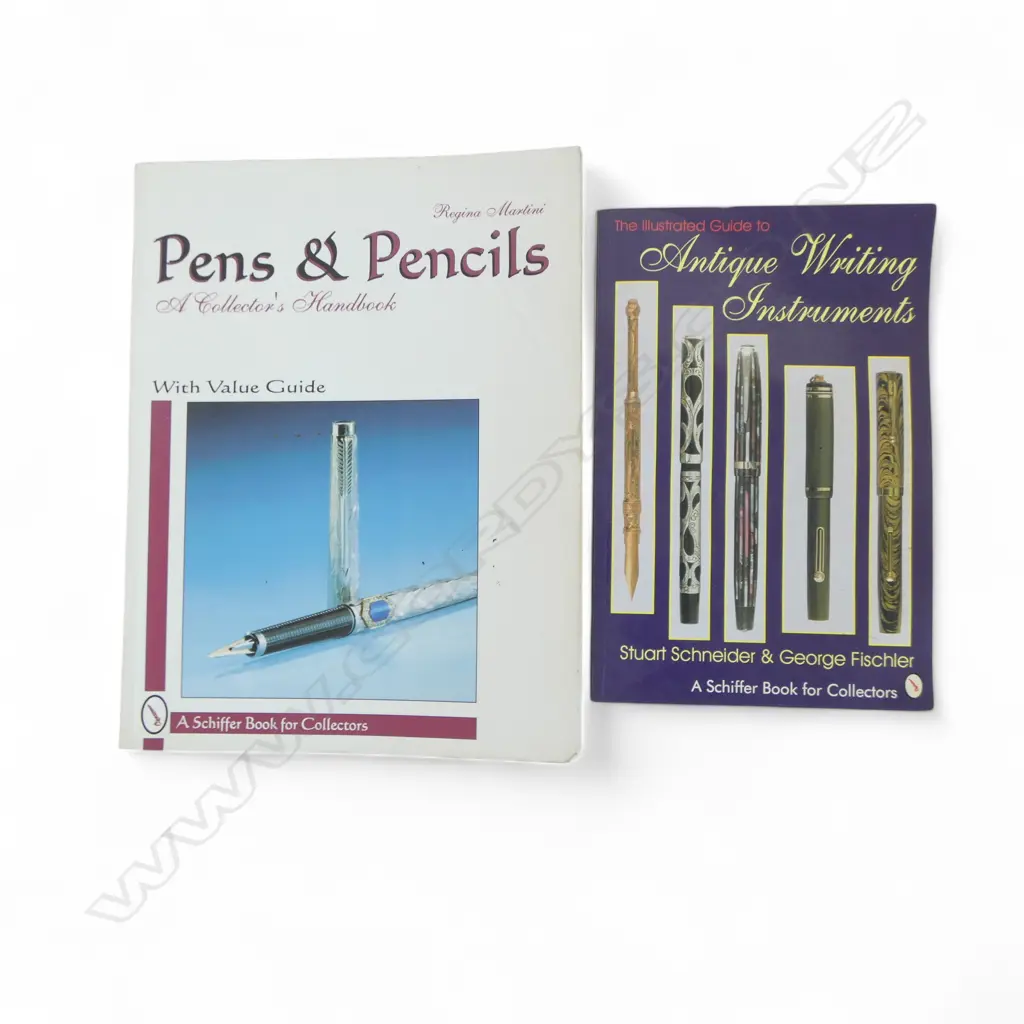TWO ANTIQUE PEN COLLECTORS REFERENCE BOOKS ‘SCHIFFER’ Image 1++