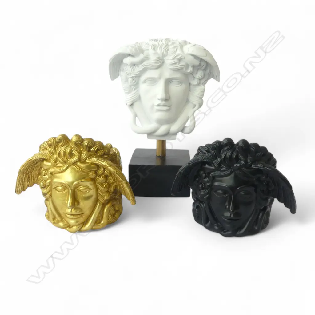 2 MEDUSA CANDLE HOLDERS + MEDUSA STAND H.300mm Image 1++