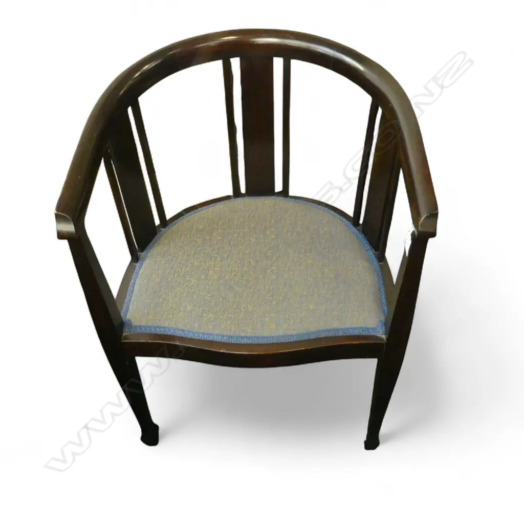 EDWARDIAN BOW BACK PARLOUR CHAIR Image 1++