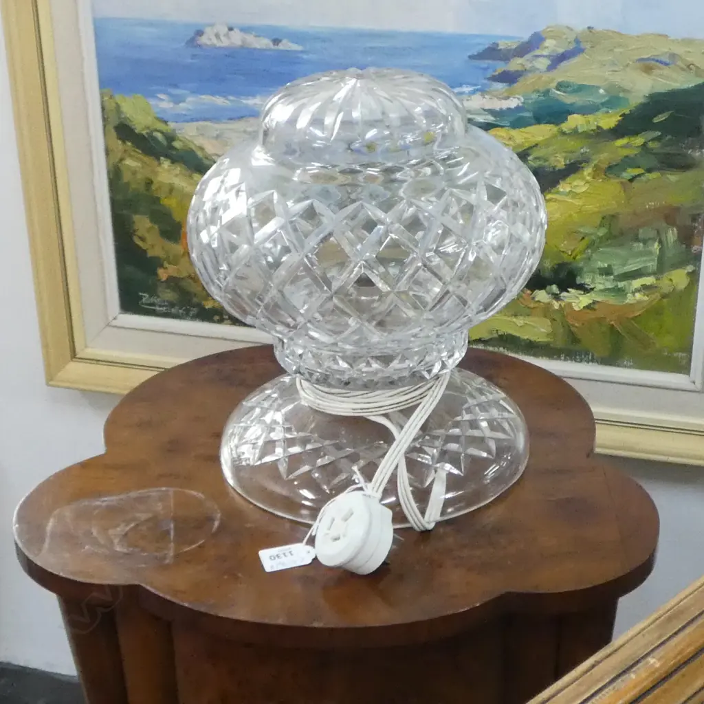 2 PART CRYSTAL LAMP H.280mm Image 1++