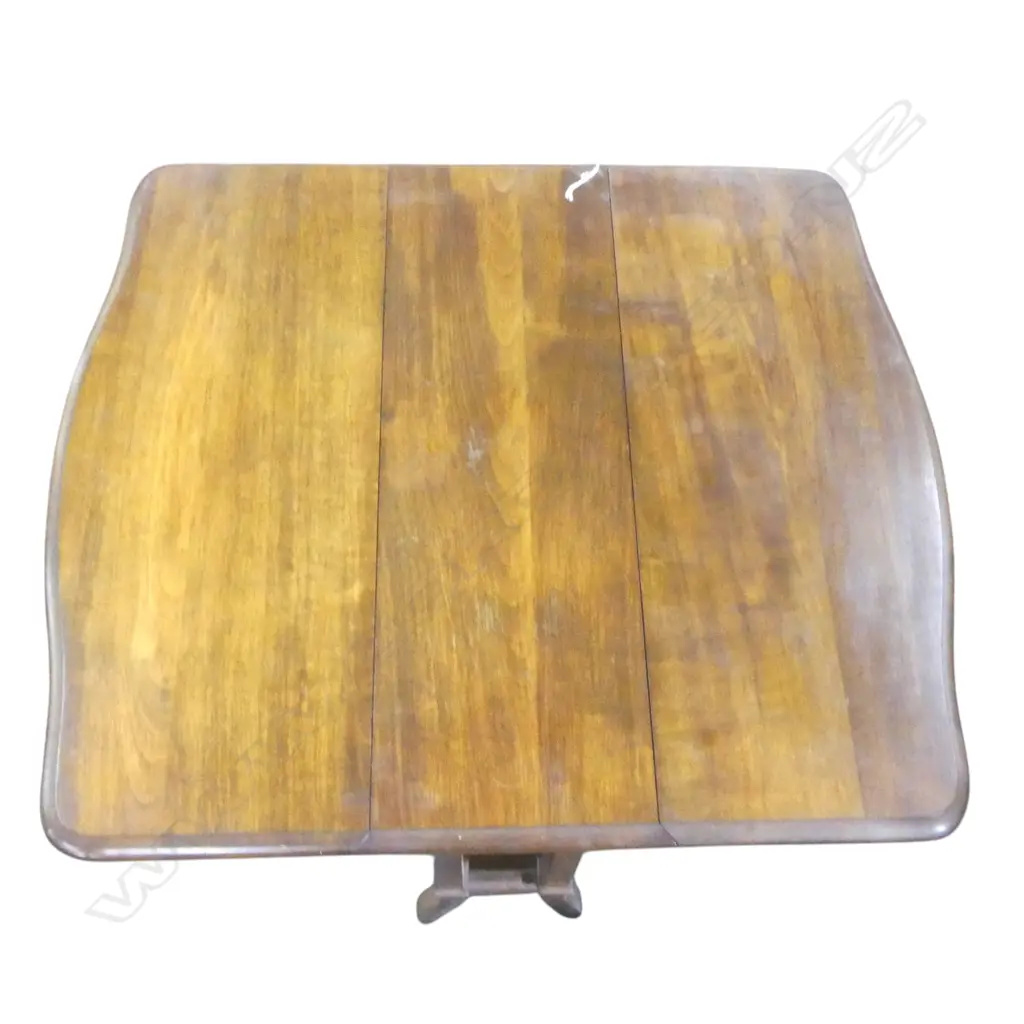 SMALL MAHOGANY DROP SIDE TABLE W.605mm Image 1++
