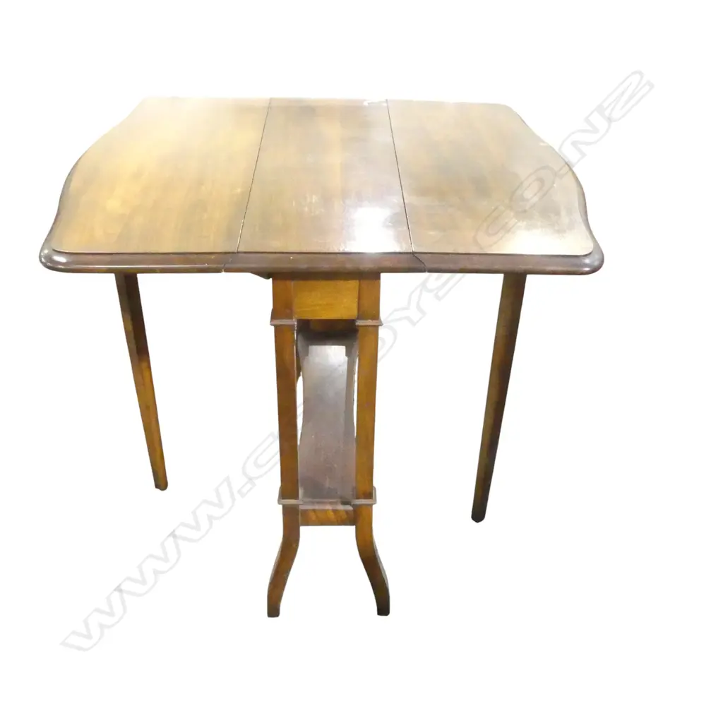 SMALL MAHOGANY DROP SIDE TABLE W.605mm Image 1++