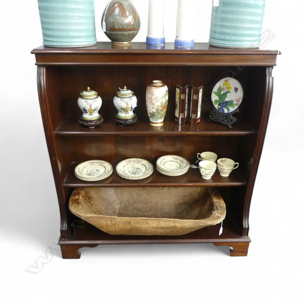 MAHOGANY BOOKCASE 900x260x965mm Image 1++