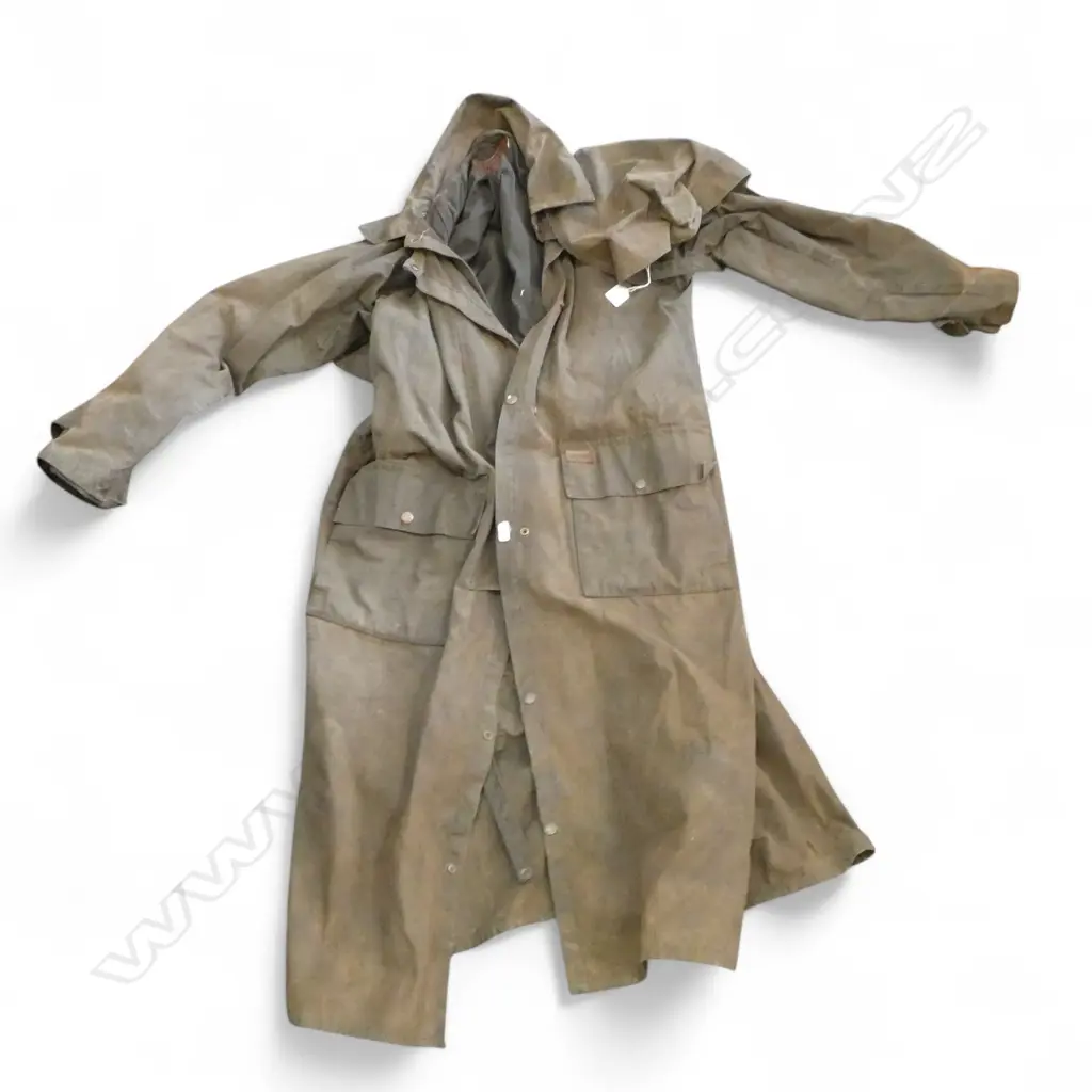 OUTBACK TRADING COMPANY OIL SKIN COAT SZ L Image 1++