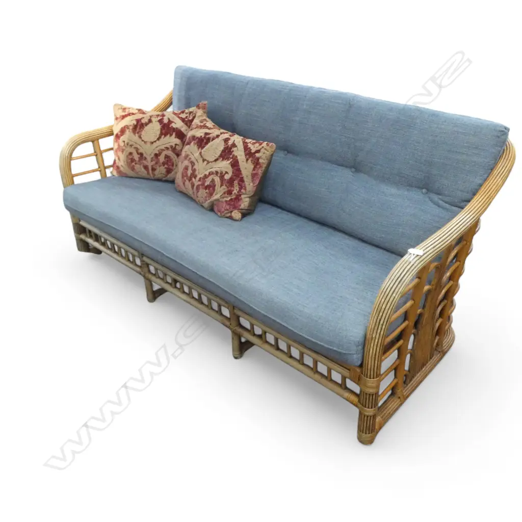 SOFA w. RATTAN FRAME 1800x800x850mm Image 1++