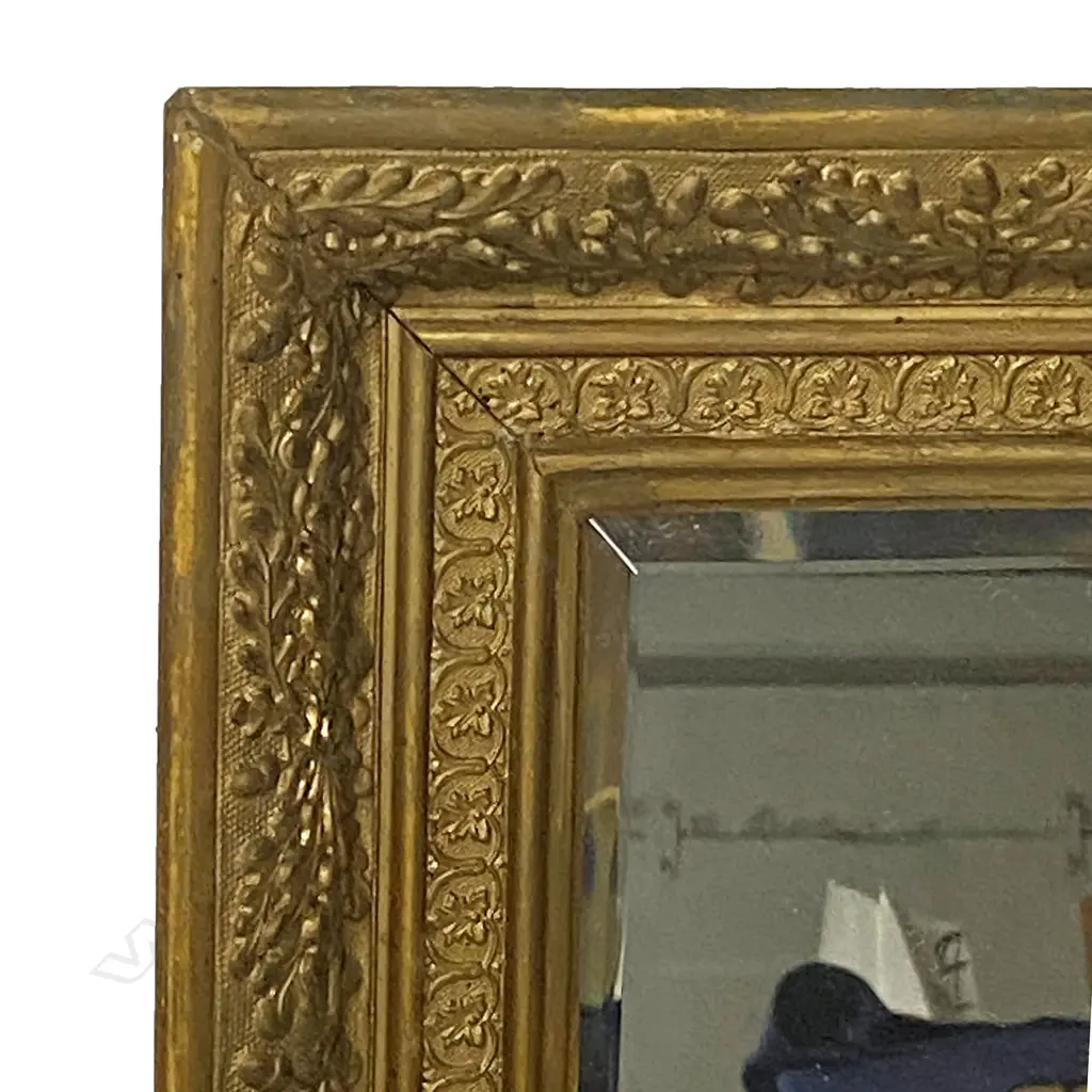 LG ANTIQUE ORNATE GILT FRAME MIRROR,(some losses), 850 x 1030mm Image 1++