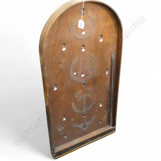 WOODEN PINBALL GAME, h 755 mm