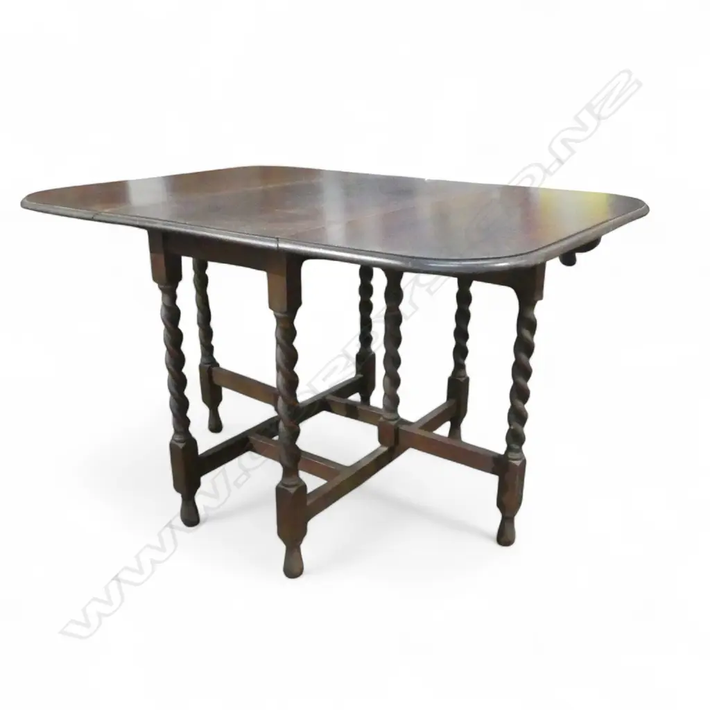 OAK DROP SIDE TABLE W.915mm Image 1++