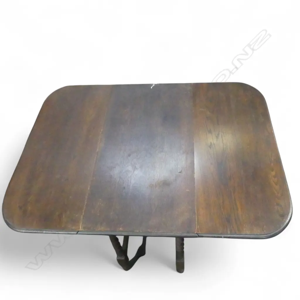 OAK DROP SIDE TABLE W.915mm Image 1++
