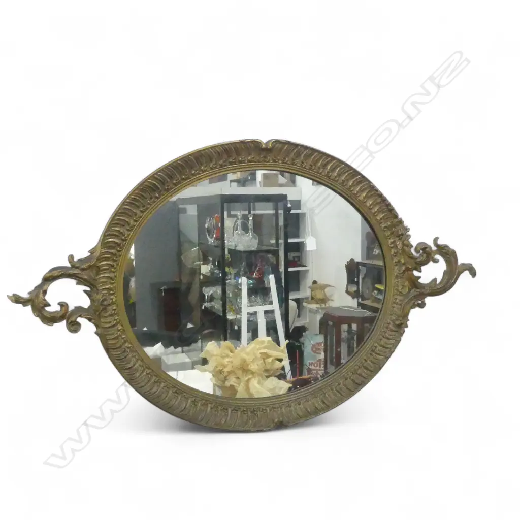LG OVAL MIRROR, GILT FRAME 1270x730mm minor losses Image 1++