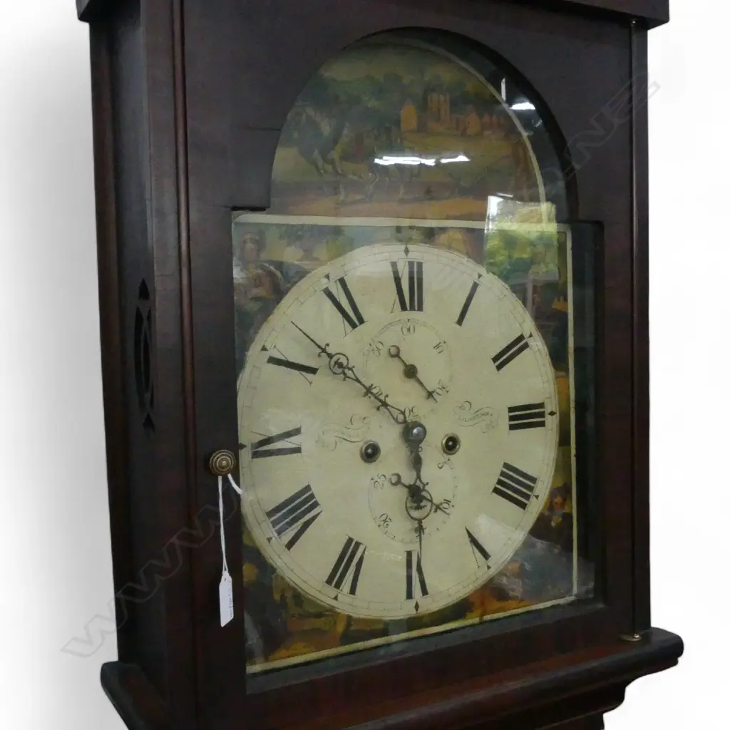 GEORGIAN MAHOGANY LONG CASE CLOCK, ALEXANDER BRECKENRIDGE & SON, KILMARNOCK C.1820 H.2300mm Image 1++