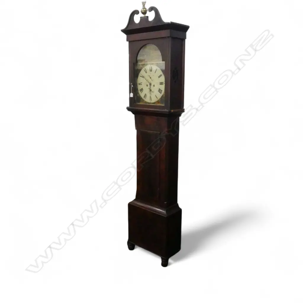 GEORGIAN MAHOGANY LONG CASE CLOCK, ALEXANDER BRECKENRIDGE & SON, KILMARNOCK C.1820 H.2300mm Image 1++