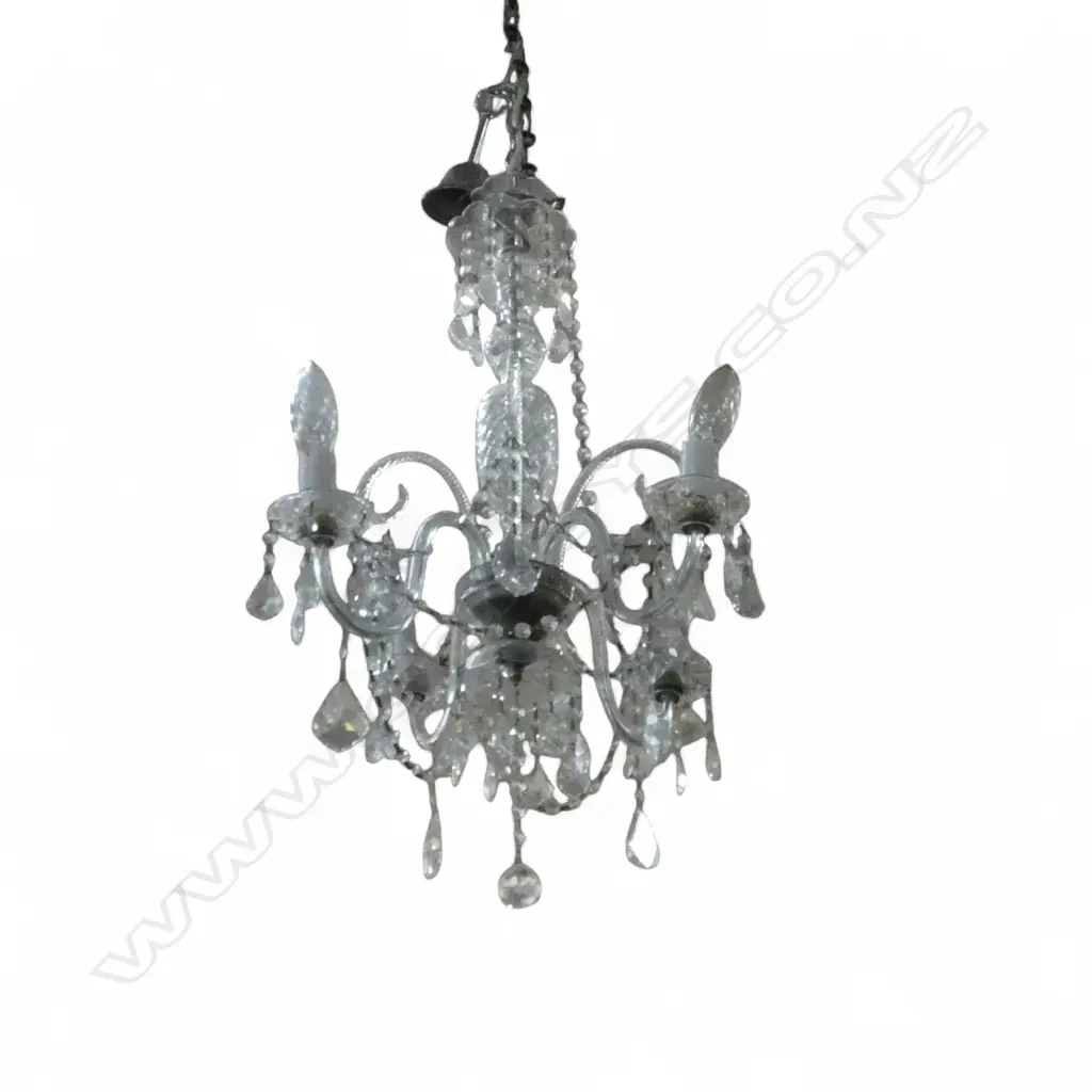 4 ARM CRYSTAL CHANDELIER W.600mm APPROX Image 1++